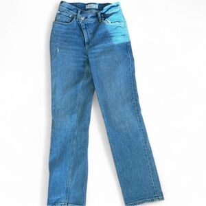 Abercrombie & Fitch Women's Straight Leg Blue Jeans